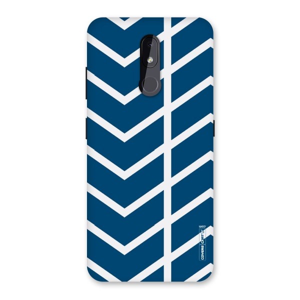 Blue White Pattern Back Case for Nokia 3.2