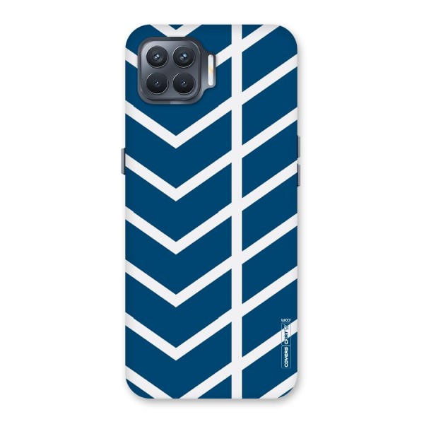 Blue White Pattern Back Case for Oppo F17 Pro