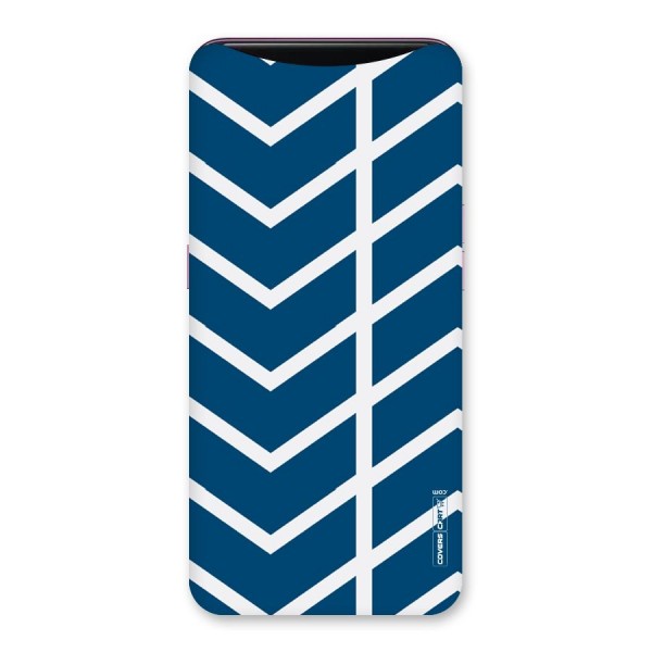 Blue White Pattern Back Case for Oppo Find X