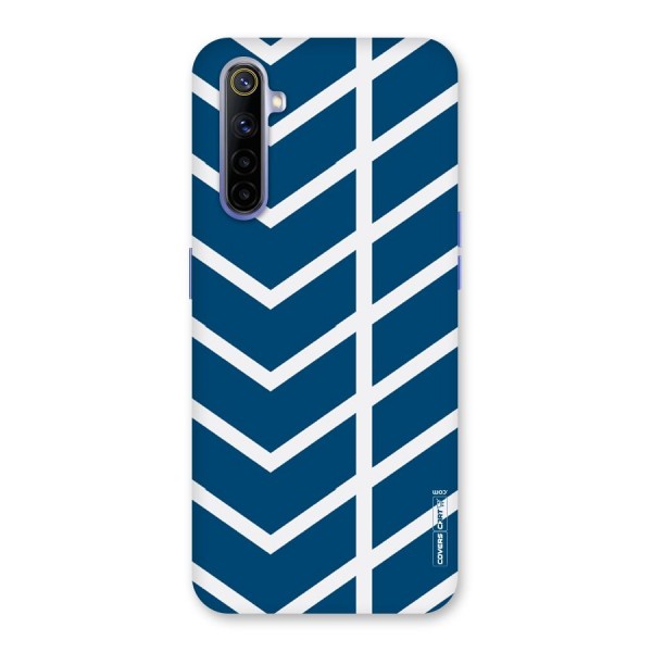 Blue White Pattern Back Case for Realme 6i