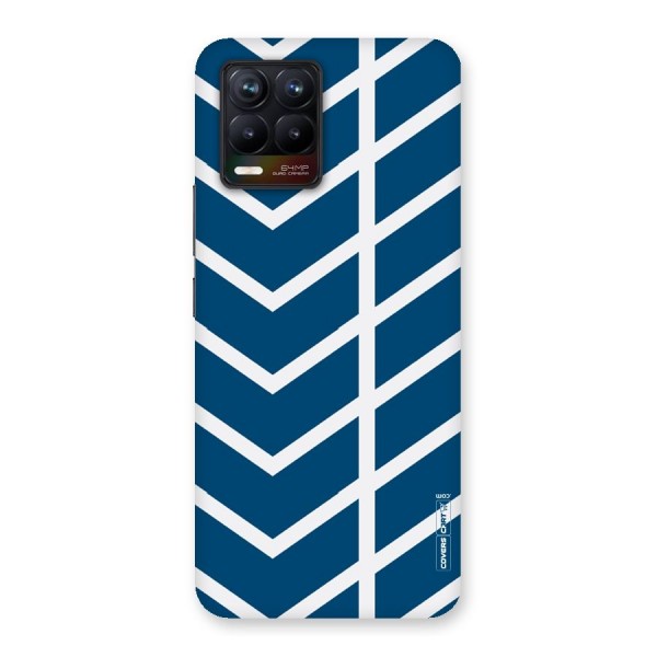 Blue White Pattern Back Case for Realme 8