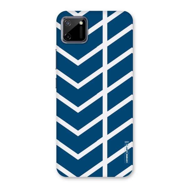 Blue White Pattern Back Case for Realme C11