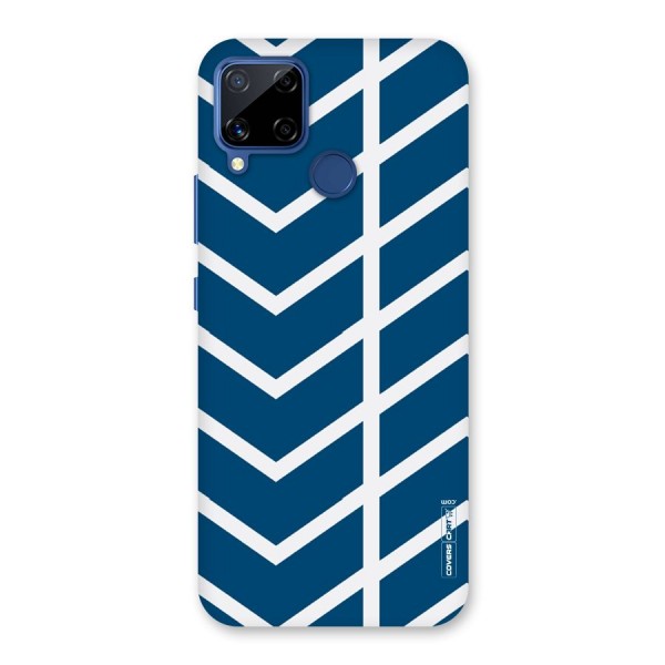 Blue White Pattern Back Case for Realme C12