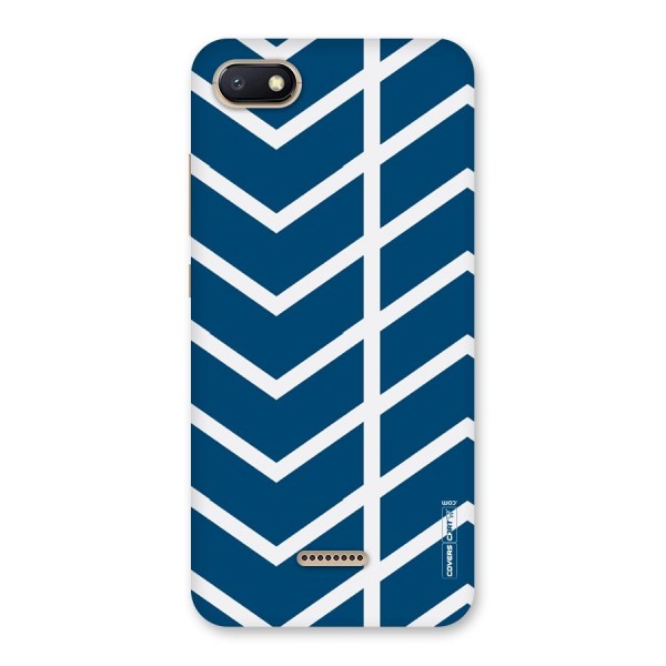 Blue White Pattern Back Case for Redmi 6A