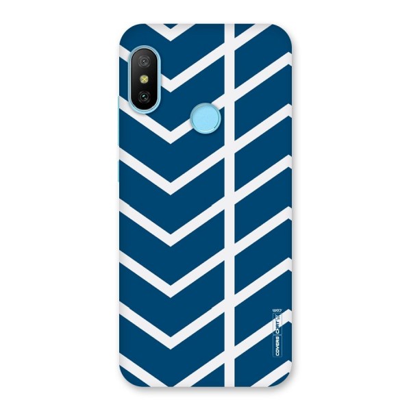 Blue White Pattern Back Case for Redmi 6 Pro