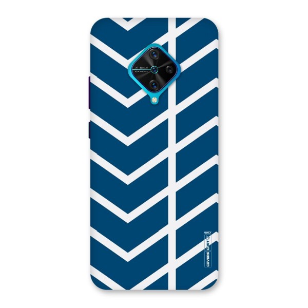 Blue White Pattern Back Case for Vivo S1 Pro