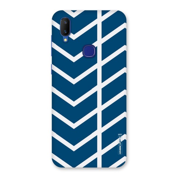 Blue White Pattern Back Case for Vivo V11