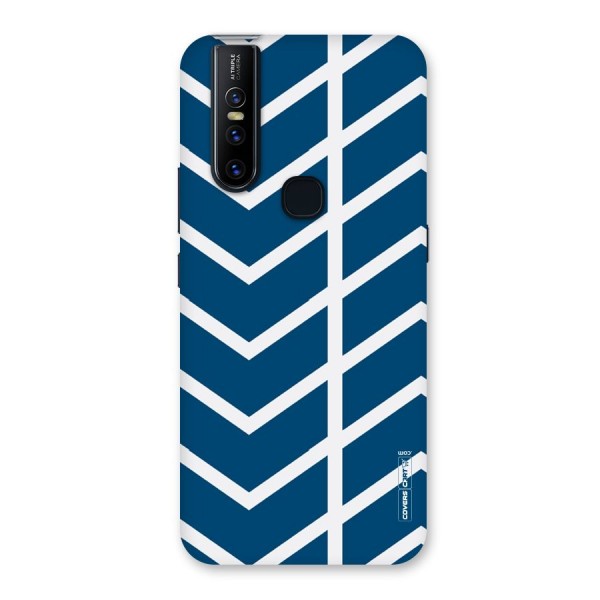 Blue White Pattern Back Case for Vivo V15