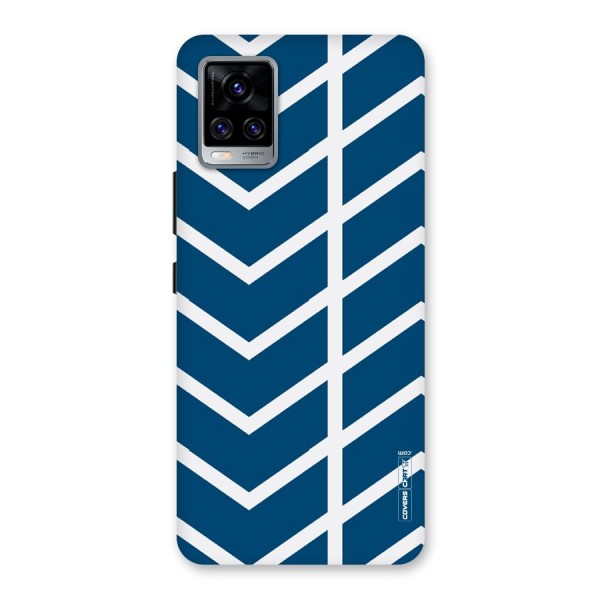 Blue White Pattern Back Case for Vivo V20 Pro