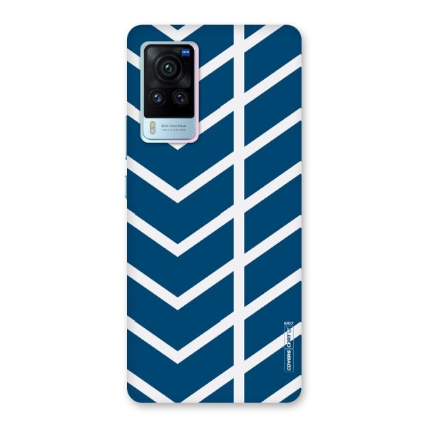 Blue White Pattern Back Case for Vivo X60 Pro