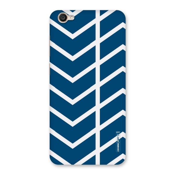 Blue White Pattern Back Case for Vivo Y55s