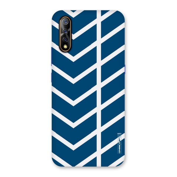 Blue White Pattern Back Case for Vivo Z1x