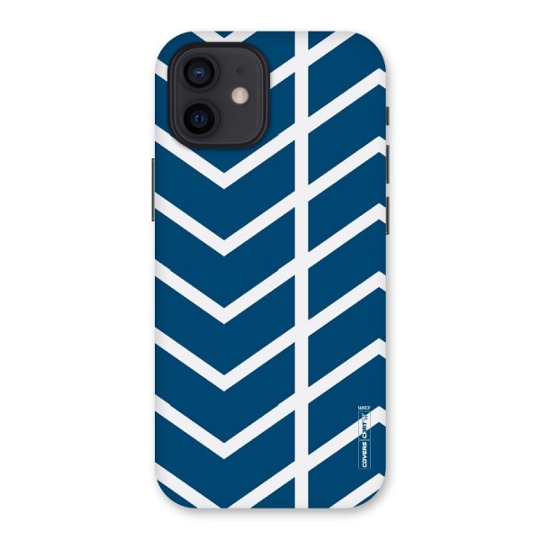 Blue White Pattern Back Case for iPhone 12