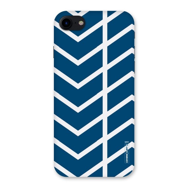 Blue White Pattern Back Case for iPhone SE 2020