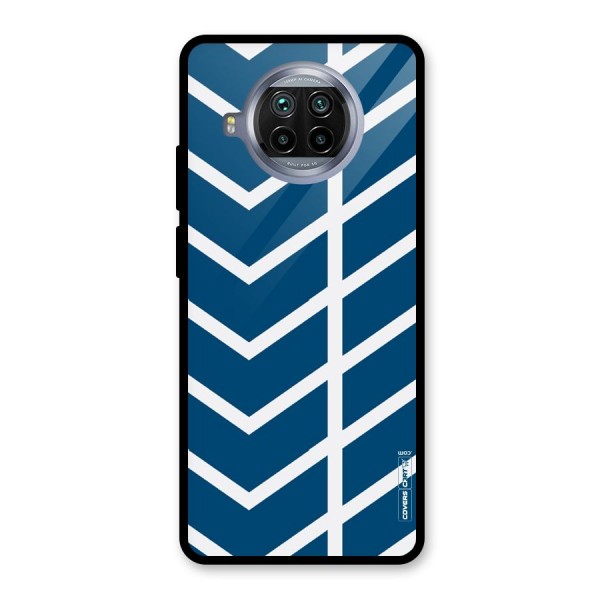 Blue White Pattern Glass Back Case for Mi 10i