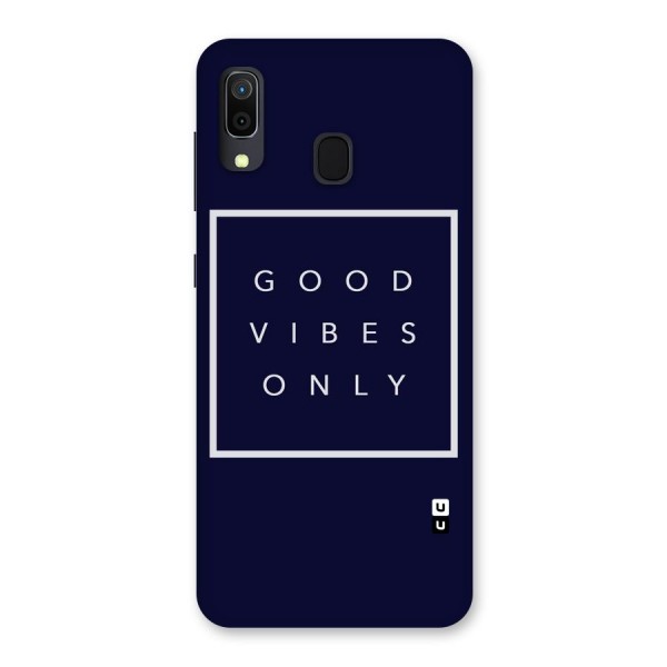 Blue White Vibes Back Case for Galaxy A20