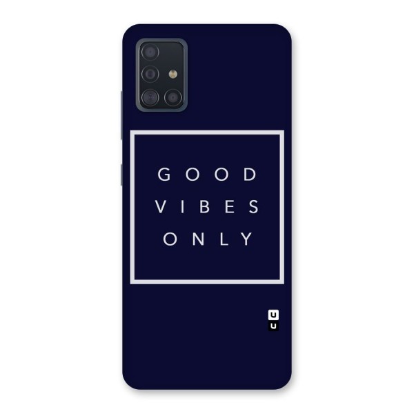 Blue White Vibes Back Case for Galaxy A51