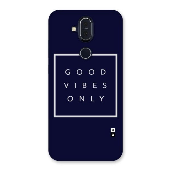 Blue White Vibes Back Case for Nokia 8.1