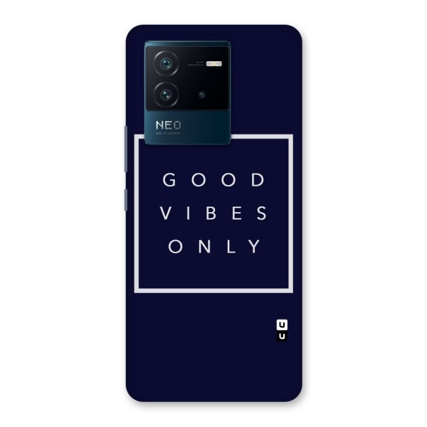Blue White Vibes Back Case for Vivo iQOO Neo 6 5G
