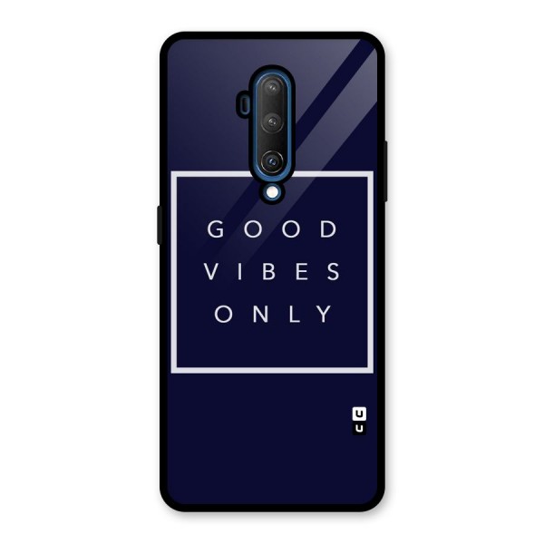 Blue White Vibes Glass Back Case for OnePlus 7T Pro