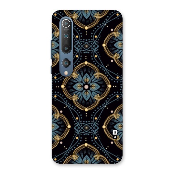 Blue With Black Flower Back Case for Mi 10