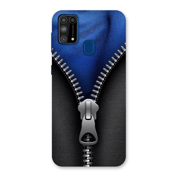 Blue Zipper Back Case for Galaxy F41