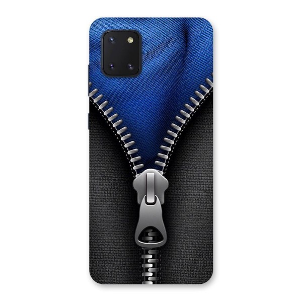 Blue Zipper Back Case for Galaxy Note 10 Lite