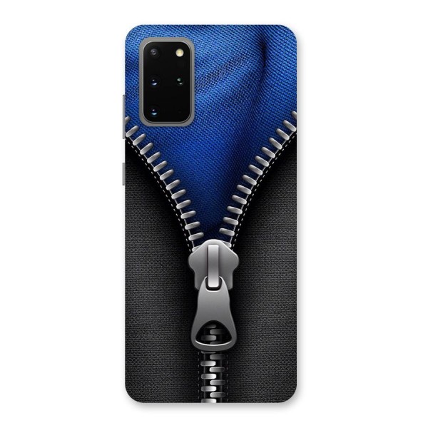 Blue Zipper Back Case for Galaxy S20 Plus