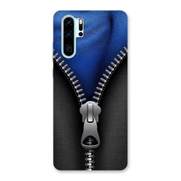 Blue Zipper Back Case for Huawei P30 Pro