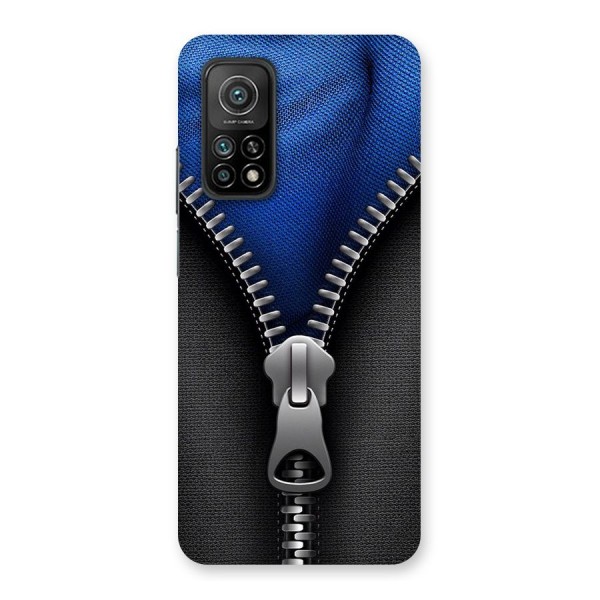 Blue Zipper Back Case for Mi 10T Pro 5G