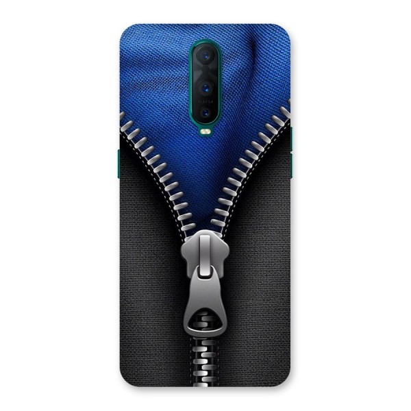 Blue Zipper Back Case for Oppo R17 Pro