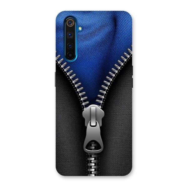 Blue Zipper Back Case for Realme 6 Pro