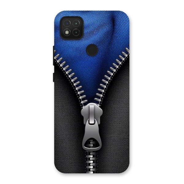 Blue Zipper Back Case for Redmi 9C