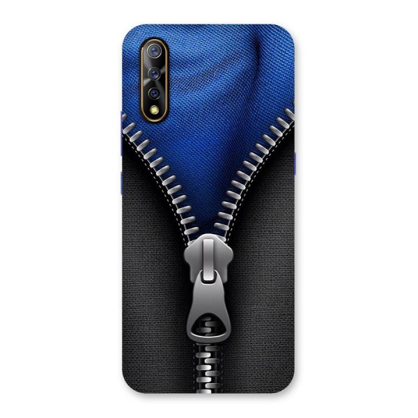 Blue Zipper Back Case for Vivo S1