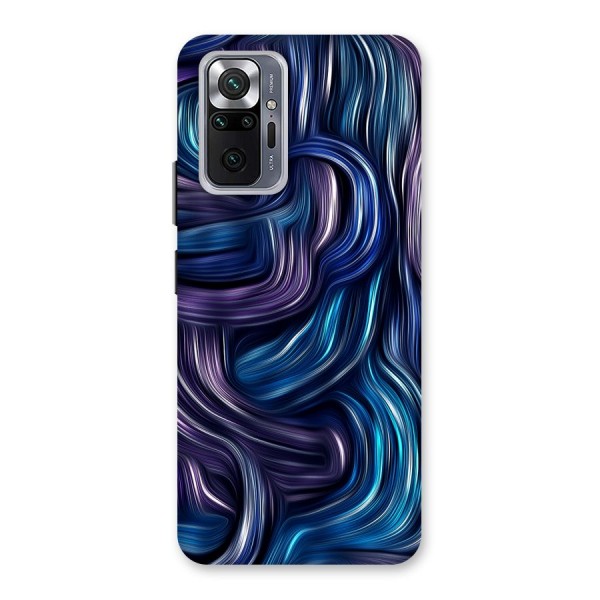 Blue and Purple Oil Paint Back Case for Redmi Note 10 Pro