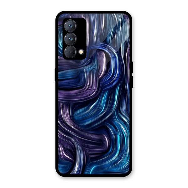 Blue and Purple Oil Paint Glass Back Case for Realme GT Master Edition