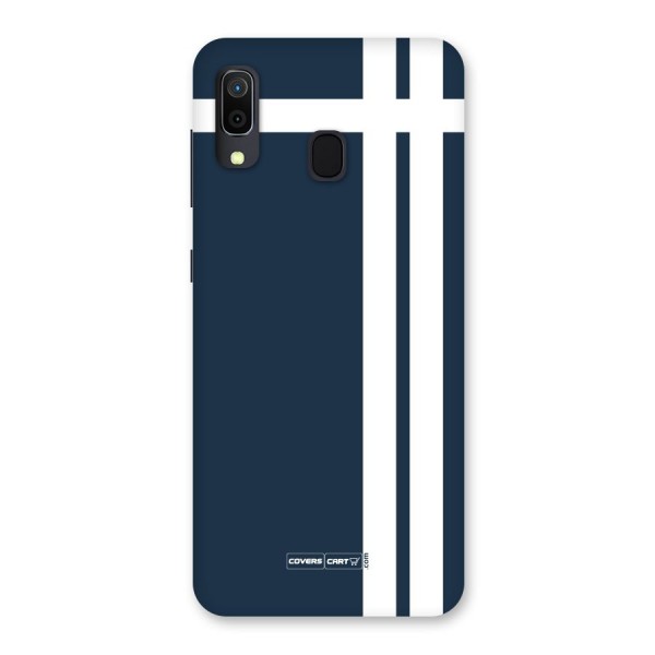 Blue and White Back Case for Galaxy A20