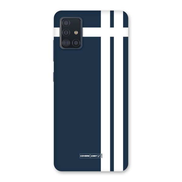 Blue and White Back Case for Galaxy A51