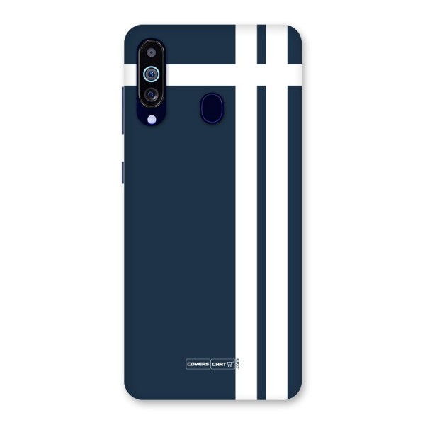 Blue and White Back Case for Galaxy A60