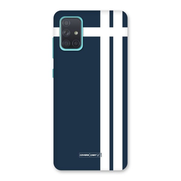 Blue and White Back Case for Galaxy A71