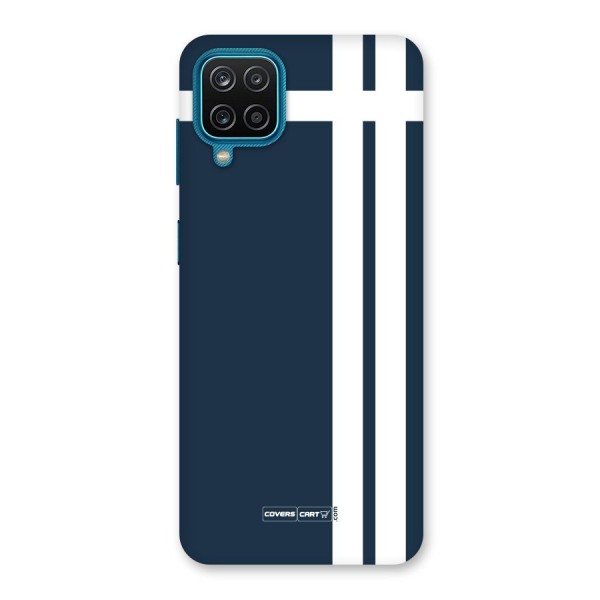 Blue and White Back Case for Galaxy F12