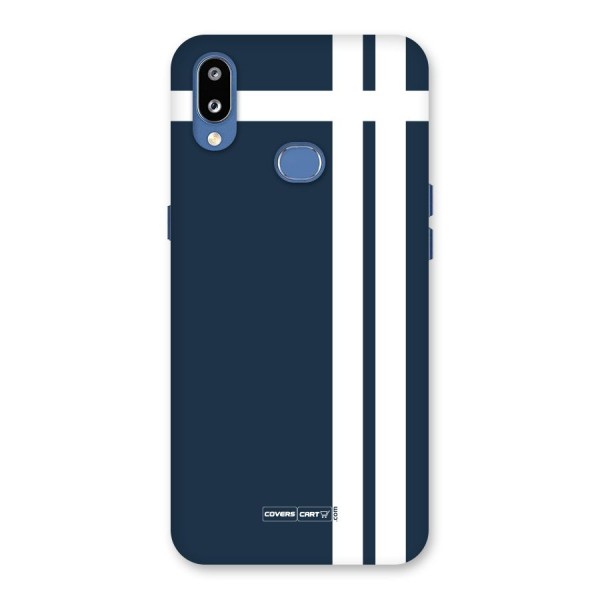 Blue and White Back Case for Galaxy M01s