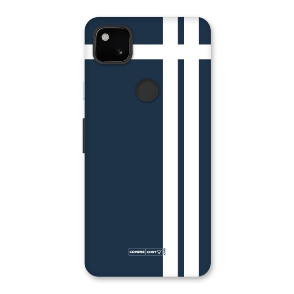 Blue and White Back Case for Google Pixel 4a