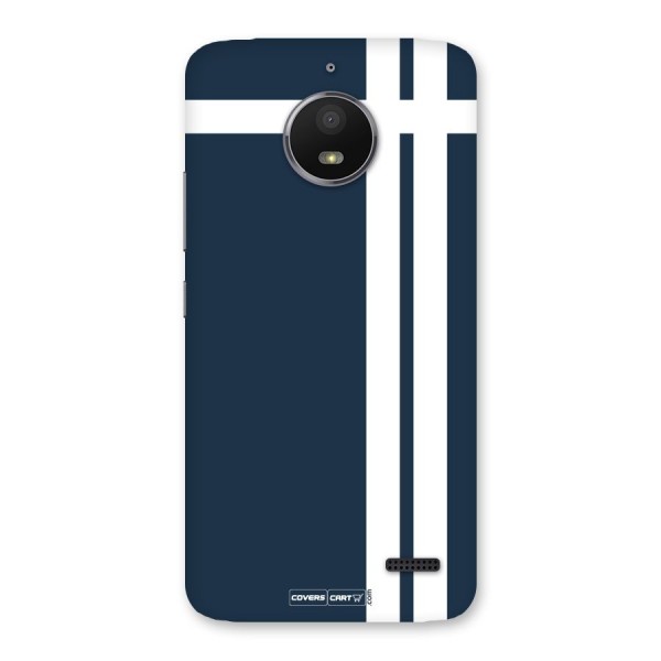 Blue and White Back Case for Moto E4