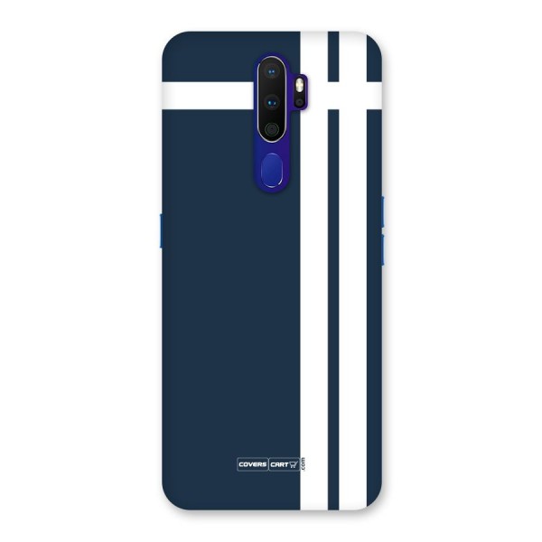 Blue and White Back Case for Oppo A9 (2020)