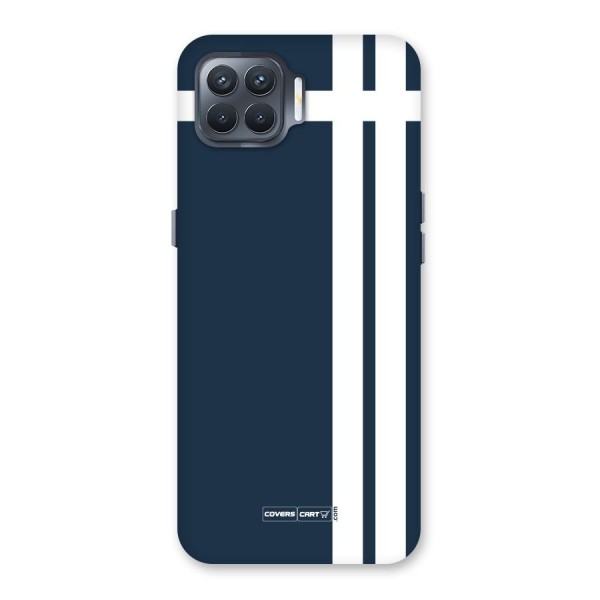 Blue and White Back Case for Oppo F17 Pro