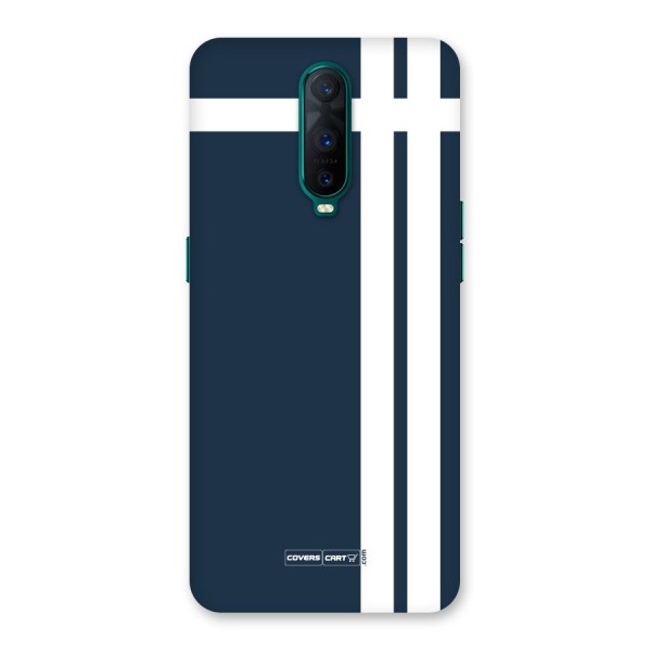 Blue and White Back Case for Oppo R17 Pro