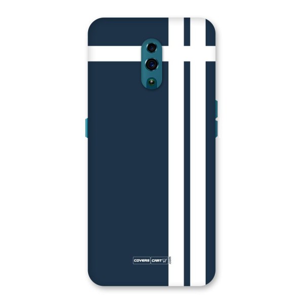 Blue and White Back Case for Oppo Reno