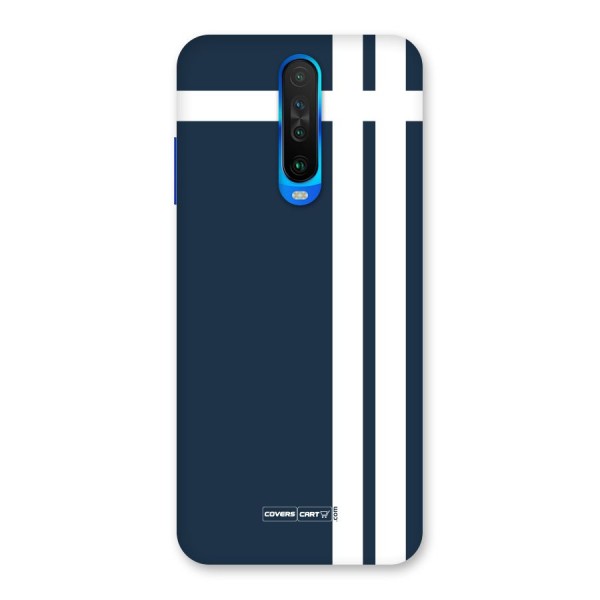 Blue and White Back Case for Poco X2