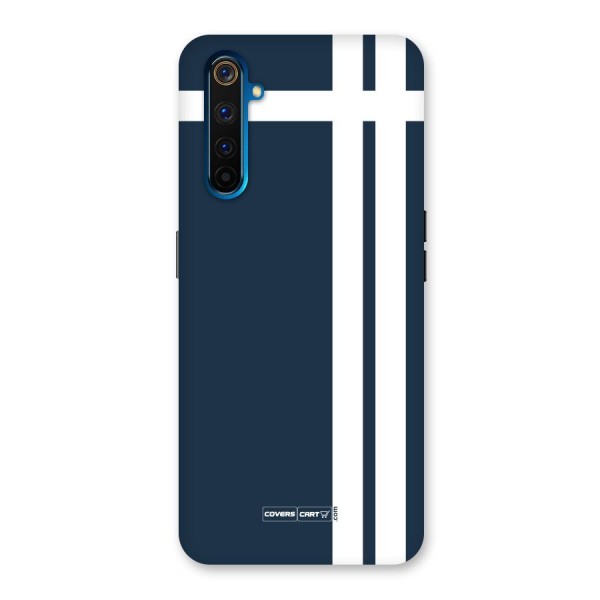 Blue and White Back Case for Realme 6 Pro